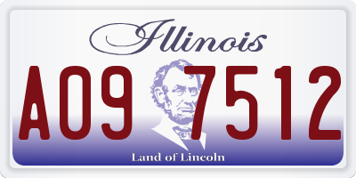 IL license plate A097512