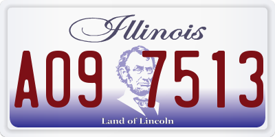 IL license plate A097513