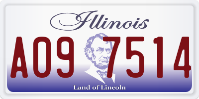 IL license plate A097514