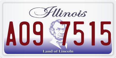 IL license plate A097515