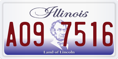 IL license plate A097516