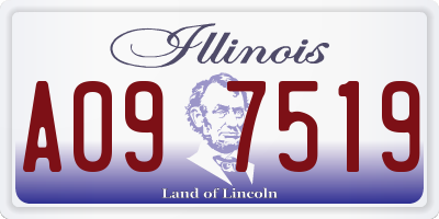IL license plate A097519