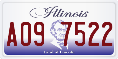 IL license plate A097522