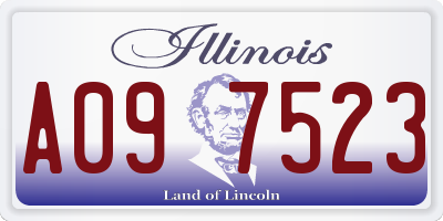 IL license plate A097523