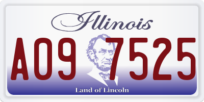 IL license plate A097525