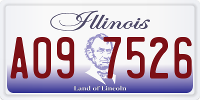 IL license plate A097526