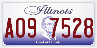 IL license plate A097528