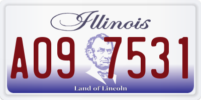 IL license plate A097531
