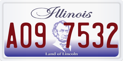 IL license plate A097532