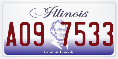 IL license plate A097533