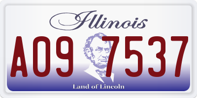 IL license plate A097537