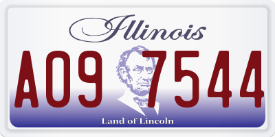 IL license plate A097544