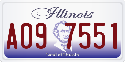 IL license plate A097551