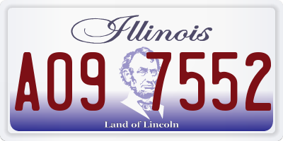 IL license plate A097552