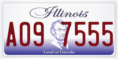 IL license plate A097555