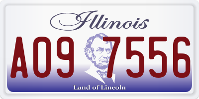 IL license plate A097556