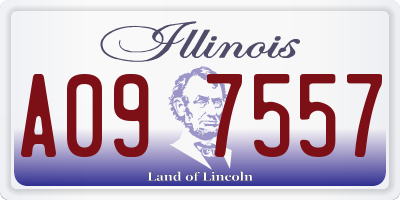 IL license plate A097557