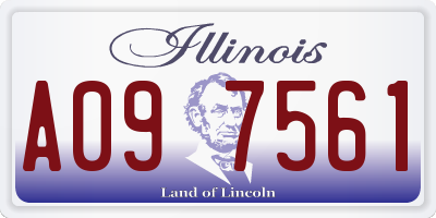 IL license plate A097561