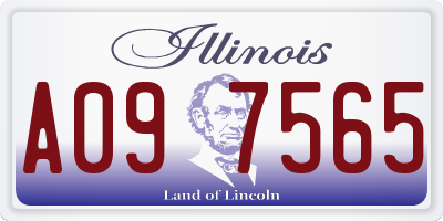 IL license plate A097565