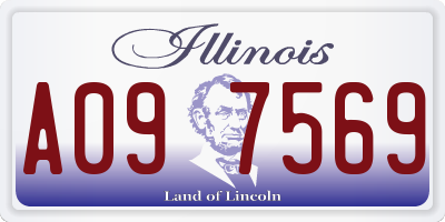 IL license plate A097569