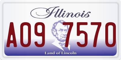 IL license plate A097570