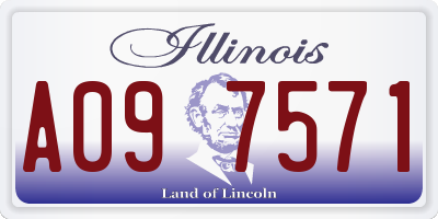 IL license plate A097571