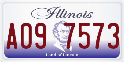 IL license plate A097573