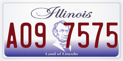 IL license plate A097575