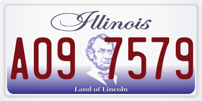 IL license plate A097579