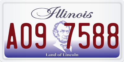 IL license plate A097588