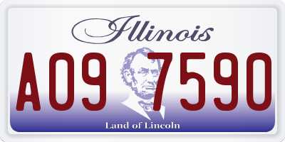 IL license plate A097590