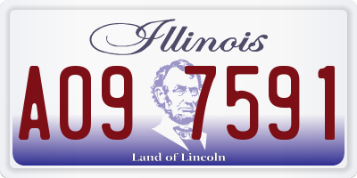 IL license plate A097591