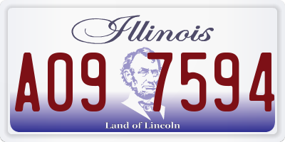 IL license plate A097594