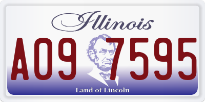 IL license plate A097595