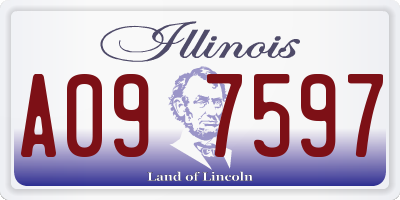 IL license plate A097597