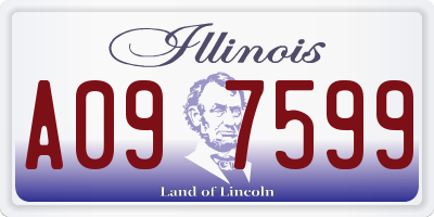 IL license plate A097599