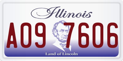 IL license plate A097606