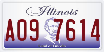 IL license plate A097614