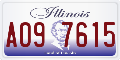 IL license plate A097615