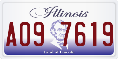 IL license plate A097619