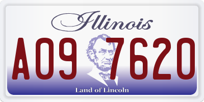 IL license plate A097620