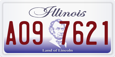 IL license plate A097621