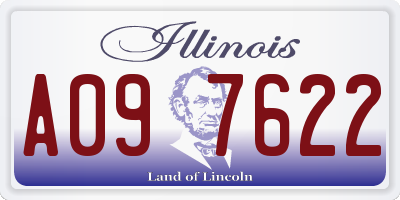 IL license plate A097622