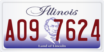 IL license plate A097624