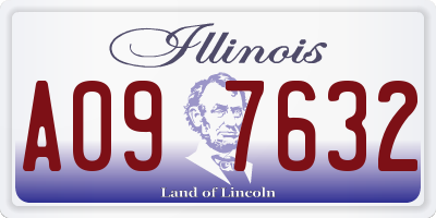 IL license plate A097632