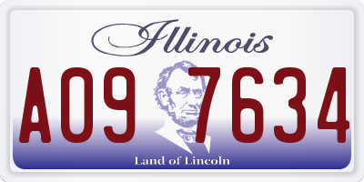IL license plate A097634