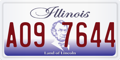 IL license plate A097644