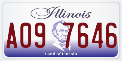 IL license plate A097646