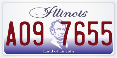 IL license plate A097655