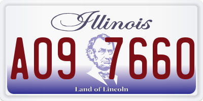 IL license plate A097660